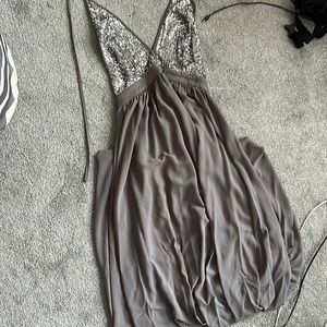 She+Sky grey maxi dress Size Small